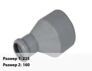 Переход ПЭ-100 полиэтилен 225х160 короткий